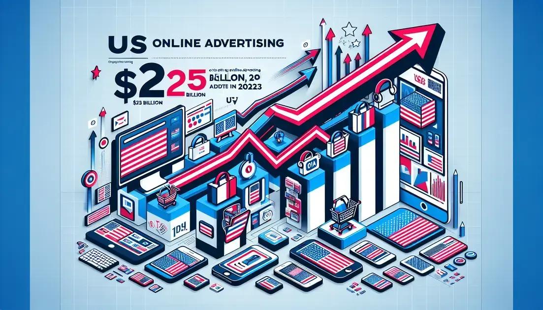 publicidade na Internet nos EUA subiu para US$ 225 bilhões em 2023