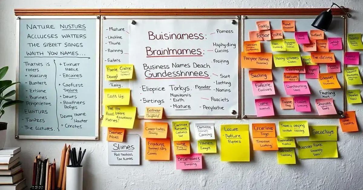 Inspiração para nomes de negócios Inspiração para nomes de negócios