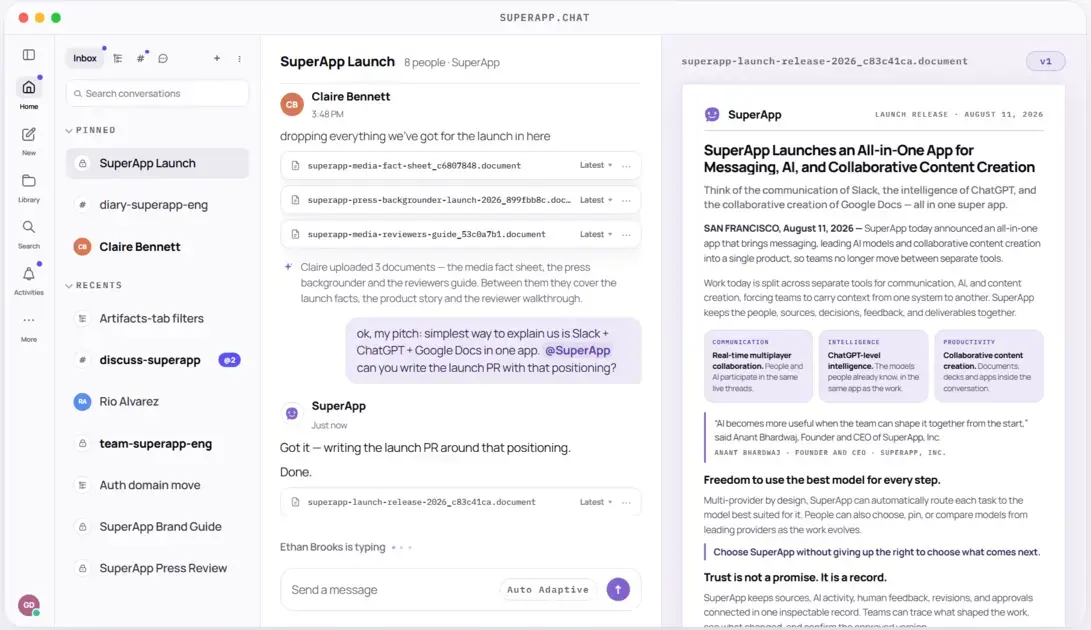 SuperApp: a nova plataforma para colaboração com IA de ponta